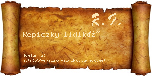 Repiczky Ildikó névjegykártya